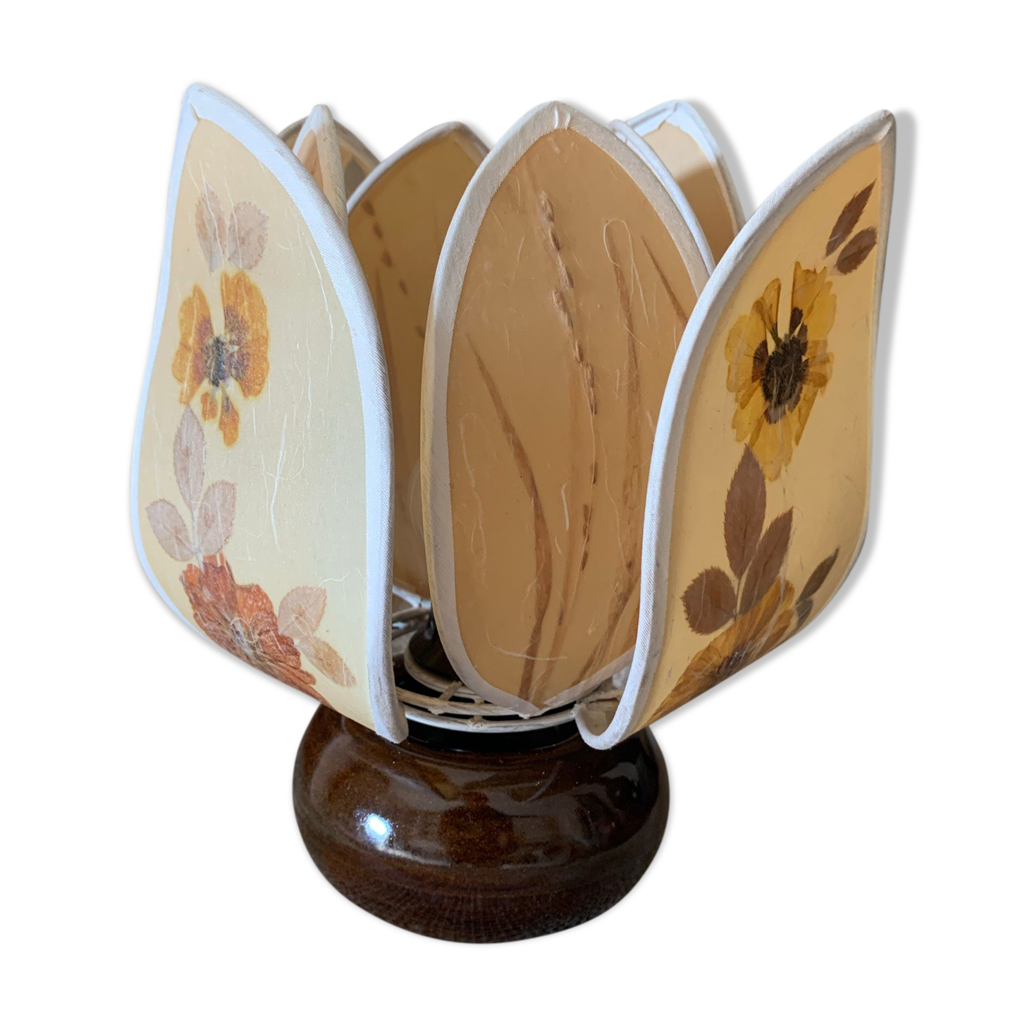 Vintage stoneware lamp