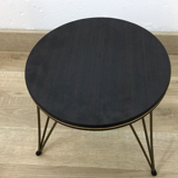 Tabouret rond vintage pied Eiffel