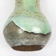 Eugène Lion, stoneware vase from Puisaye, Carriès school, turquoise glaze.
