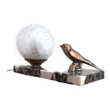 Art deco marble table lamp