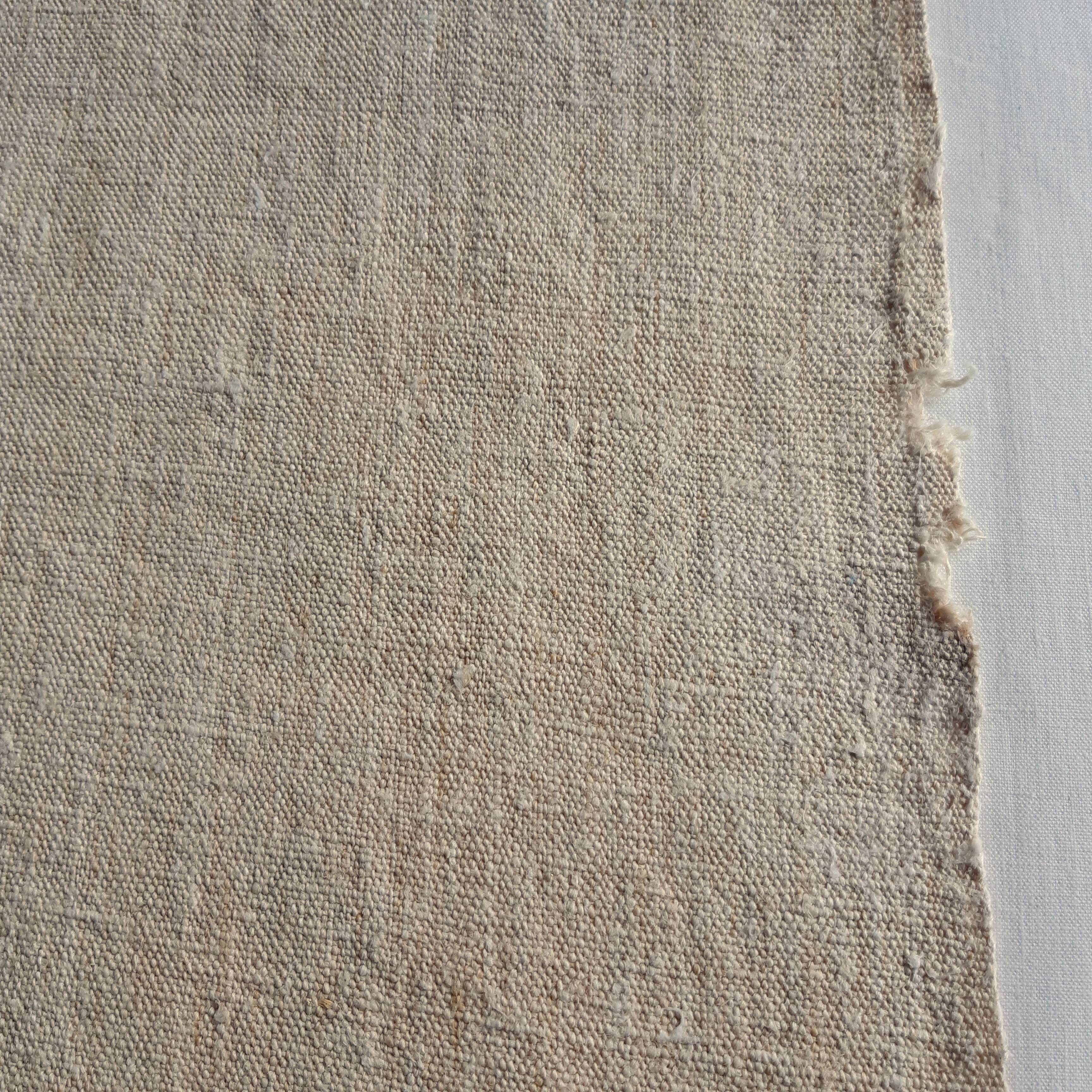 Pair of old hemp sheets, 196x225 cm