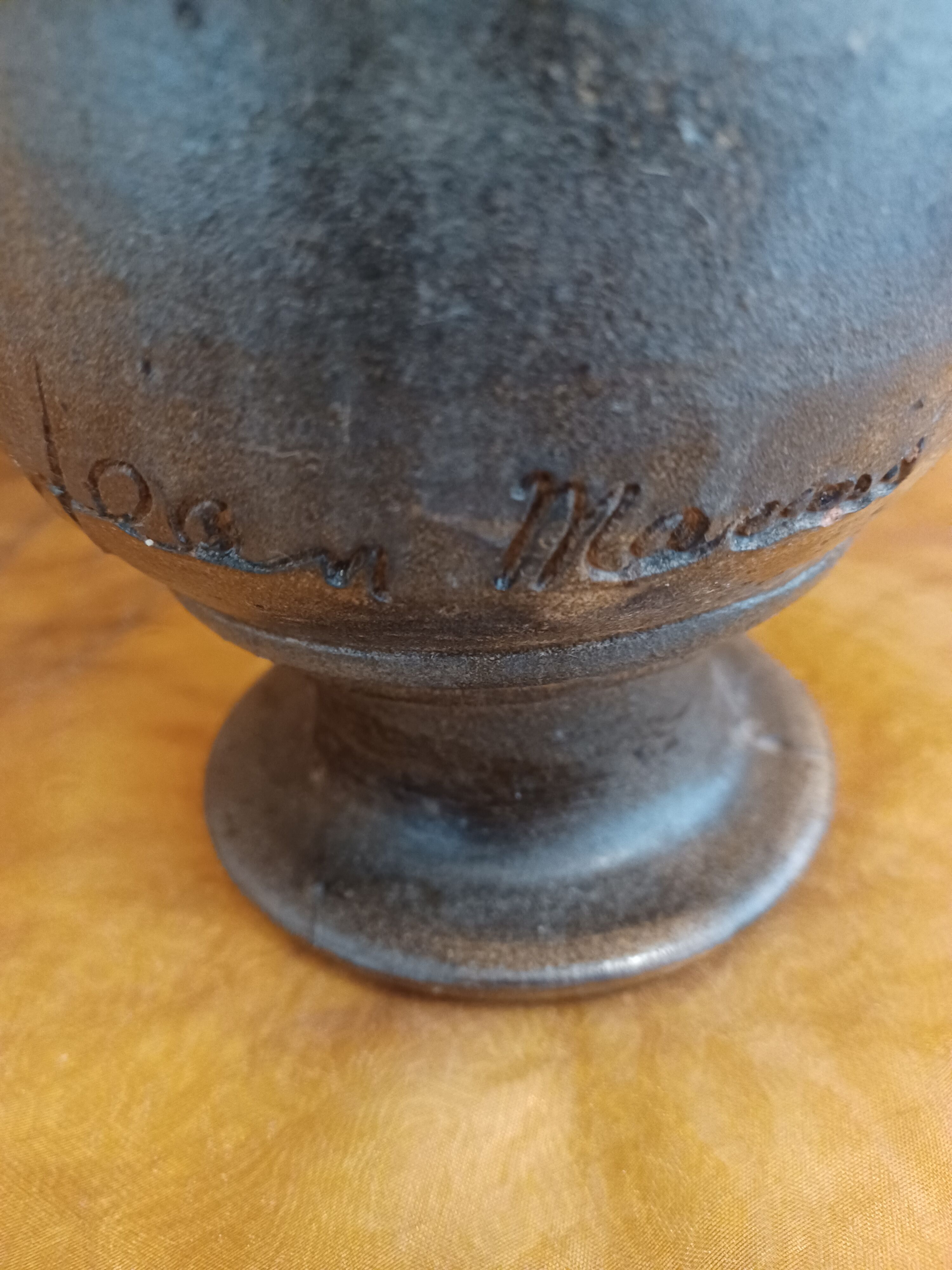 Ceramic jug signed Jean Marais Vallauris