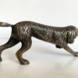 Vintage solid brass decorative dog