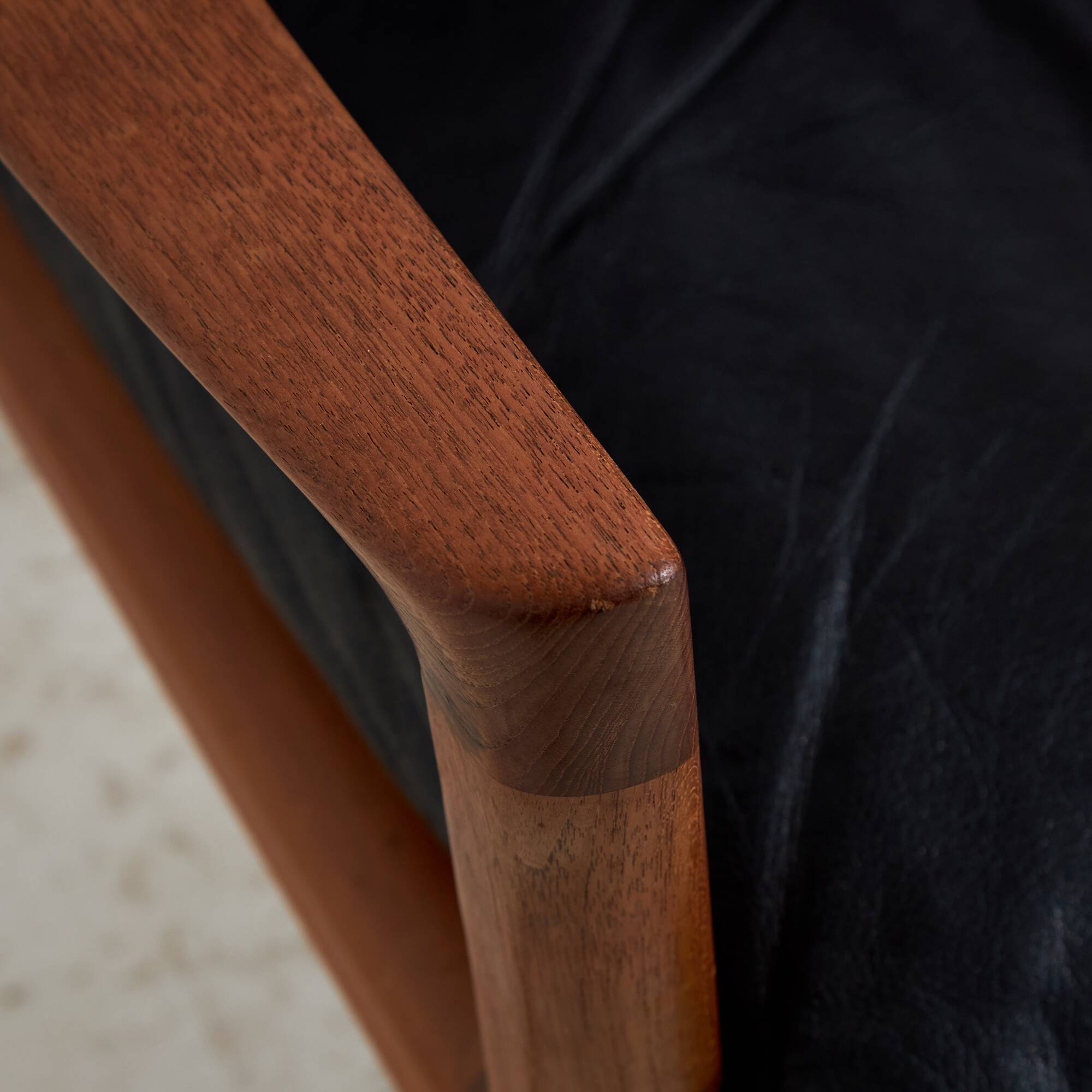 Senator Leather Sofa Set by Ole Wanscher for France & Søn, 1960s, Set of 3 (MK10221)