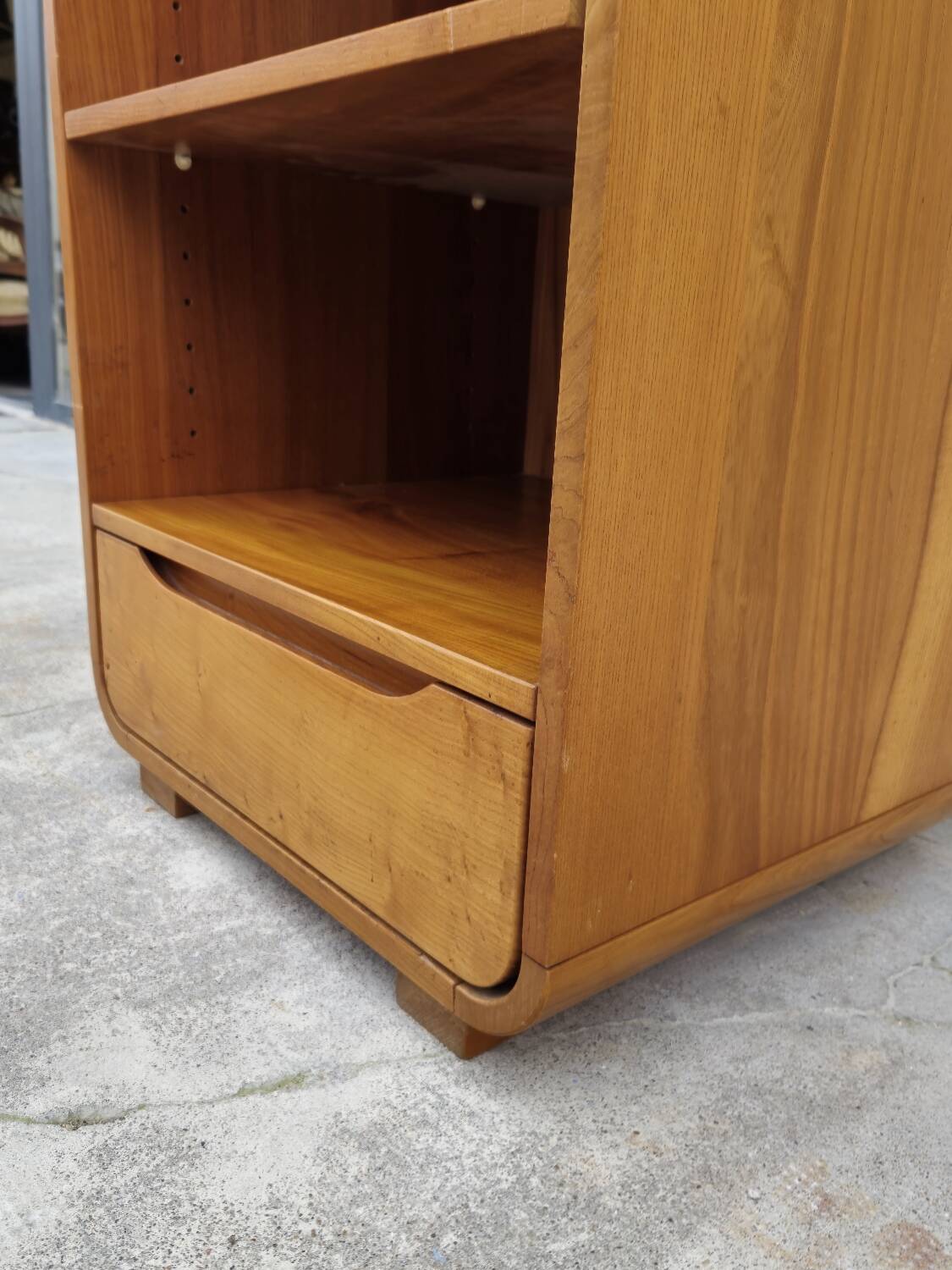 Maison Regain hi-fi storage unit in vintage elm