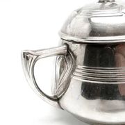 Art Nouveau sugar bowl, silver-plated brass, WMF, Germany, early 20th century