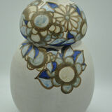 Vase coloquinte art deco motif