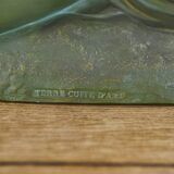 Sculpture en terre cuite patine bronze par Ugo Cipriani