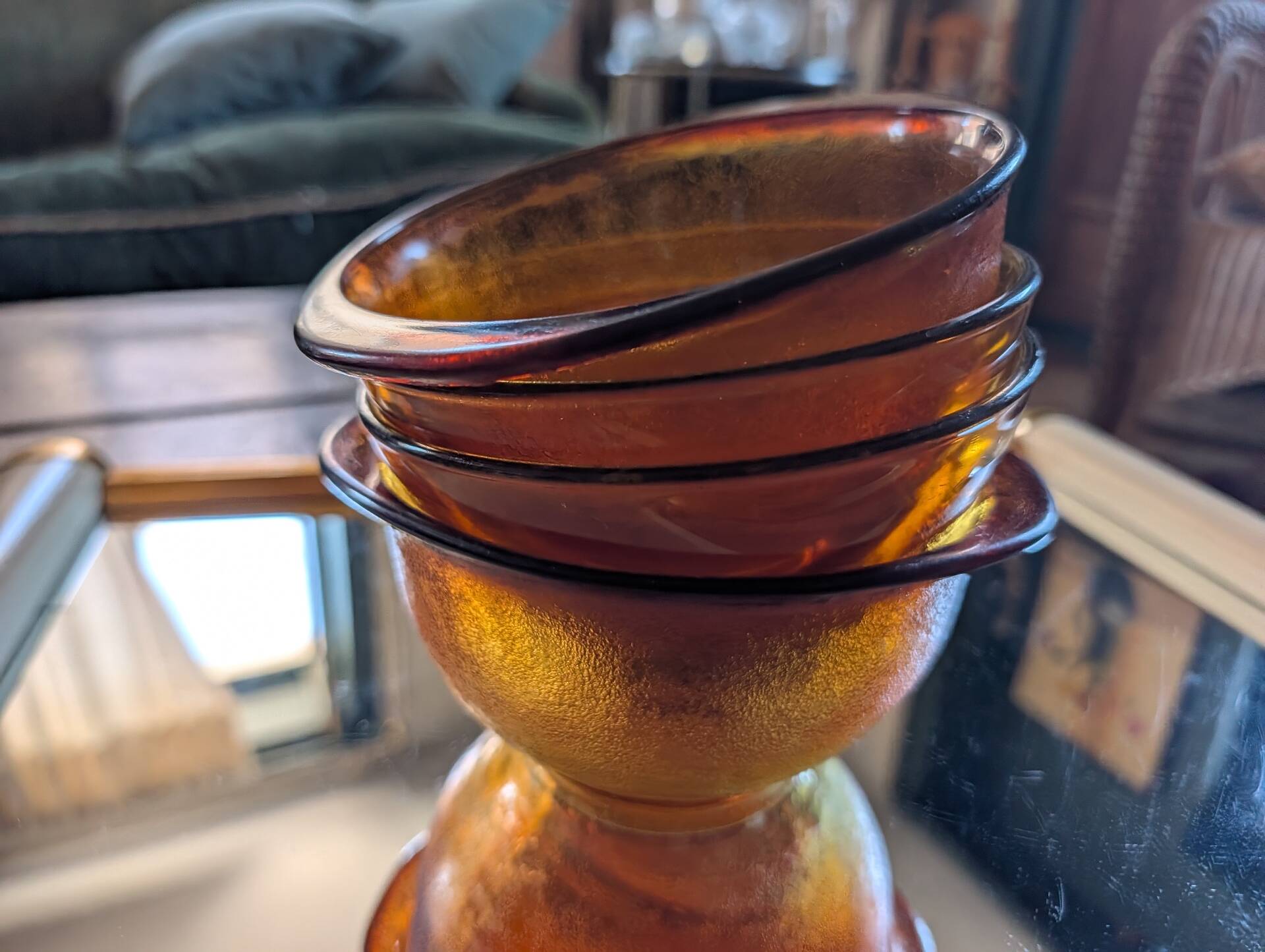 Mismatched amber quartet – 1970s
