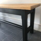 Farm country wooden bench