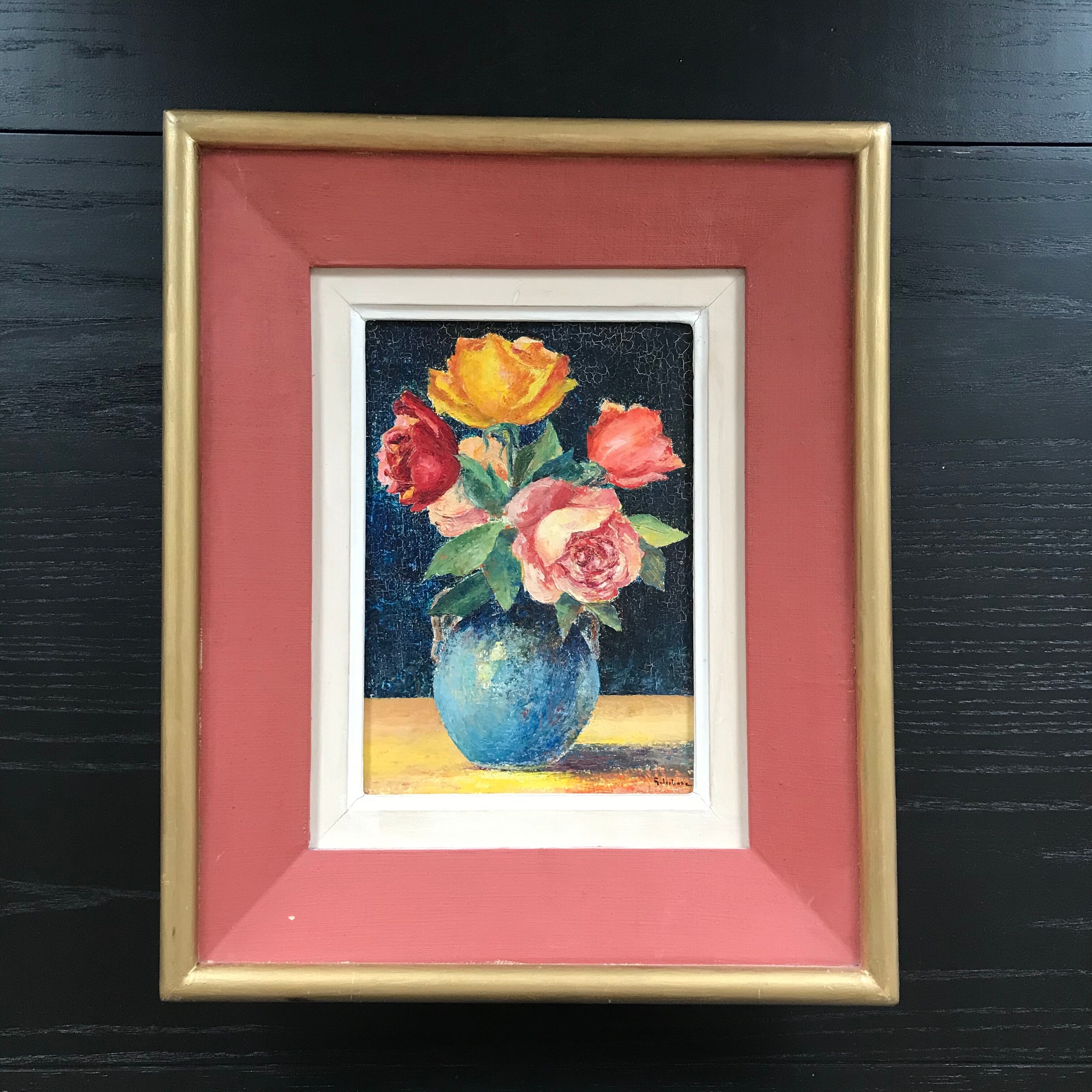 Painting bouquet of roses