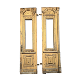 From a beautiful Lyonnaise residence: superb pair of Renaissance style doors in solid wood circa 1800