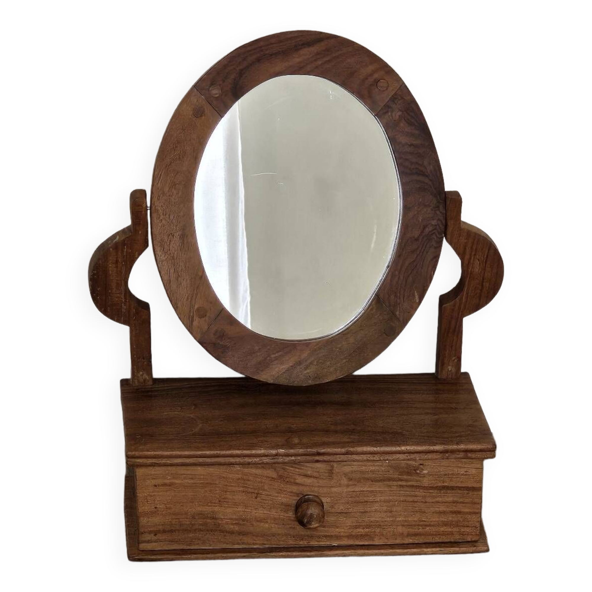 Wooden Swivel Dressing Table Mirror