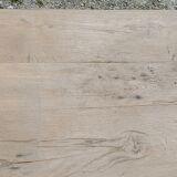 Old brutalist oak farmhouse coffee table
