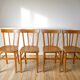 Set of 4 bentwood bistro chairs signed luterma 1950