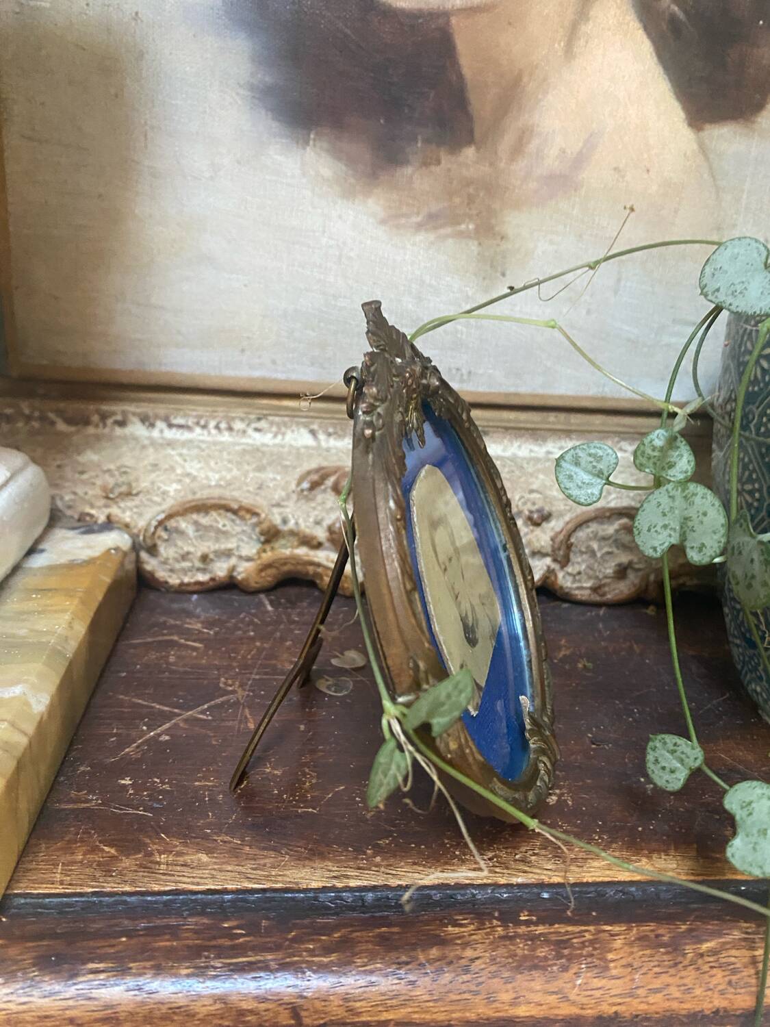 Antique gilded bronze frame