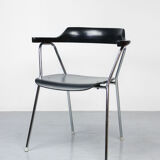 Black model 4455 dining armchairs by Niko Kralj