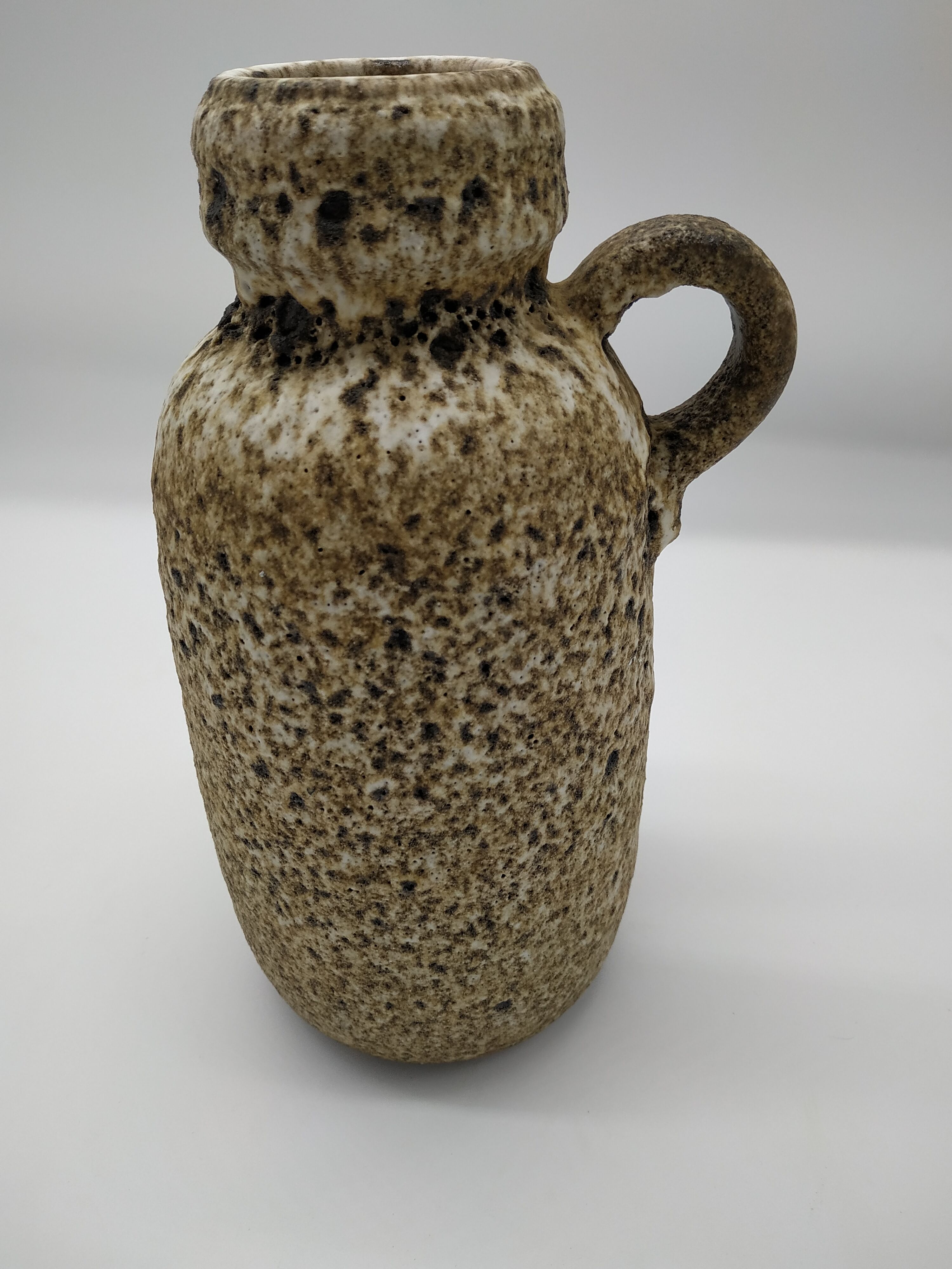 Large vintage fat lava vase