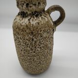 Large vintage fat lava vase