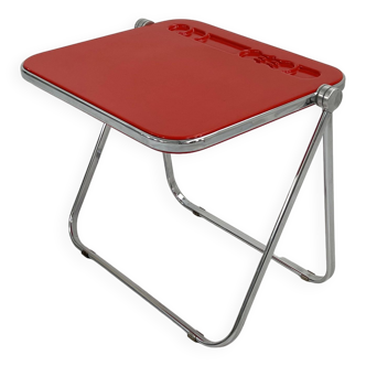 Platone red folding desk by Giancarlo Piretti for Anonima Castelli, 1970