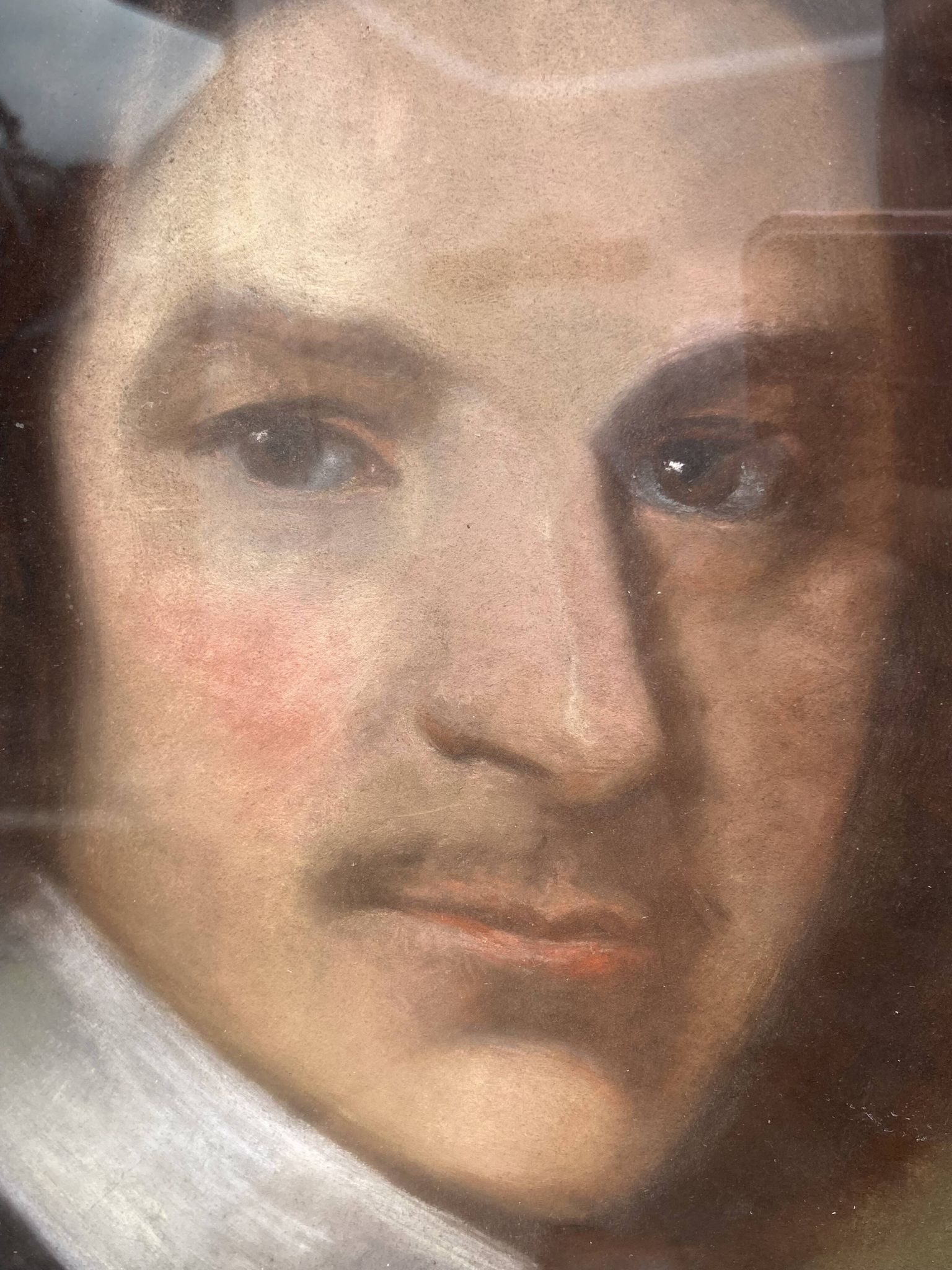 French School of the 19th century, Framed pastel portrait of a man