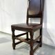 Vintage Handmade French Chairs in Leather & Oak, 1970s.