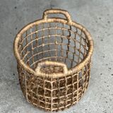 Trio de paniers en jonc de mer ajourés