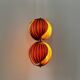 Wooden Double Moon Pendant Lamp