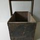 Raw wood horticulturer basket, black patina