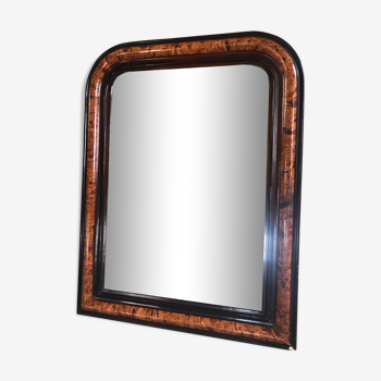 Miroir ancien style Louis Philippe 68 X 52 cm