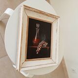 Still life table, oil on canvas, signed Pacetti