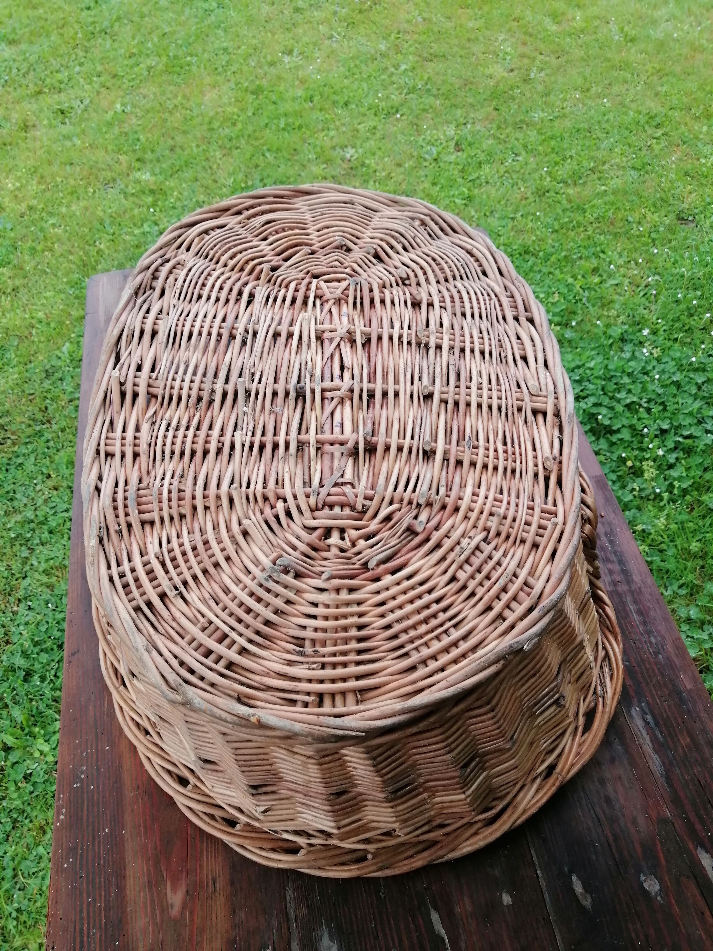 Wicker basket for dogs or cats vintage handmade