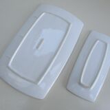 2 plats présentation faïence blanche design scandinave