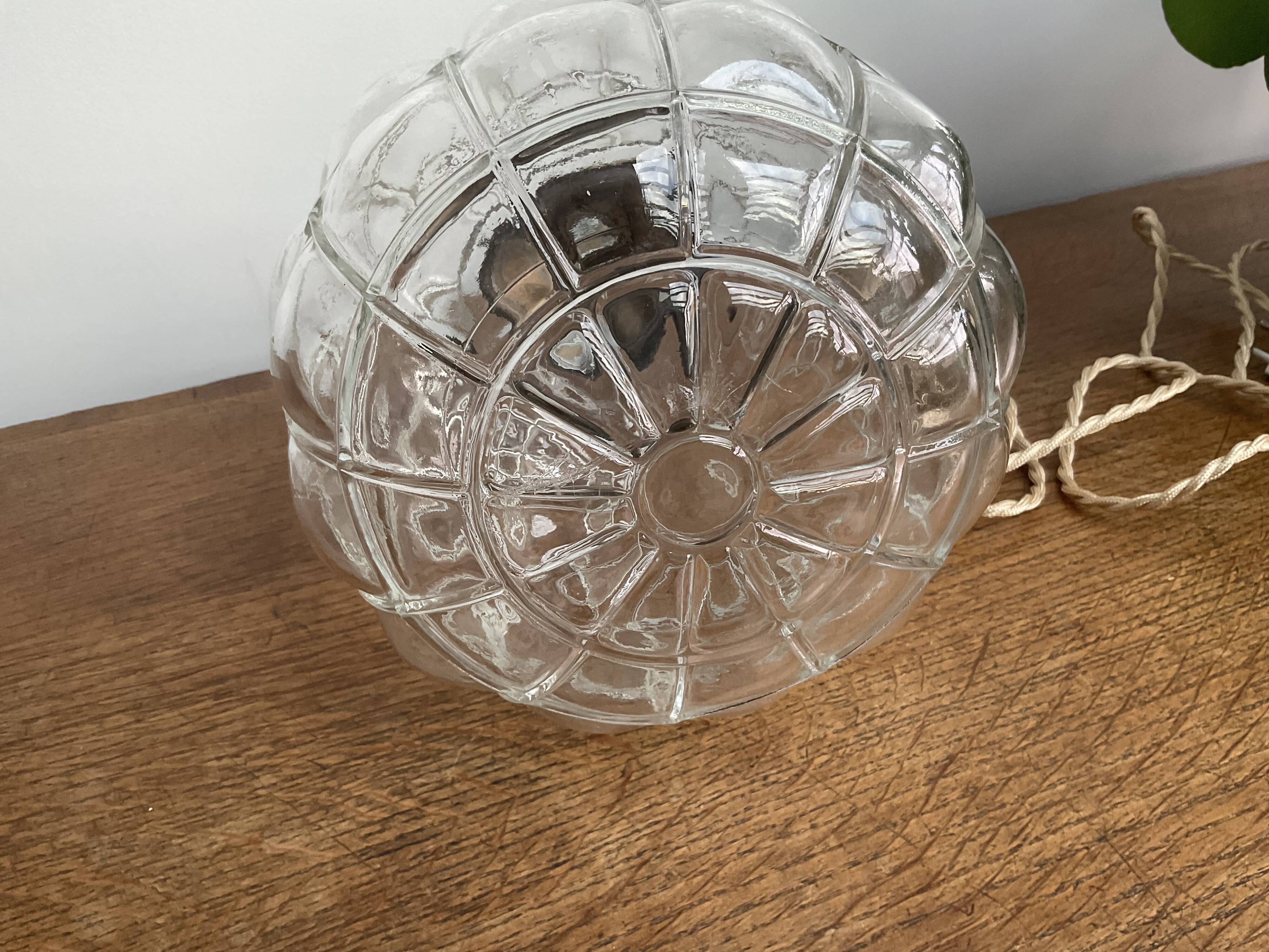 Art Deco glass pendant light