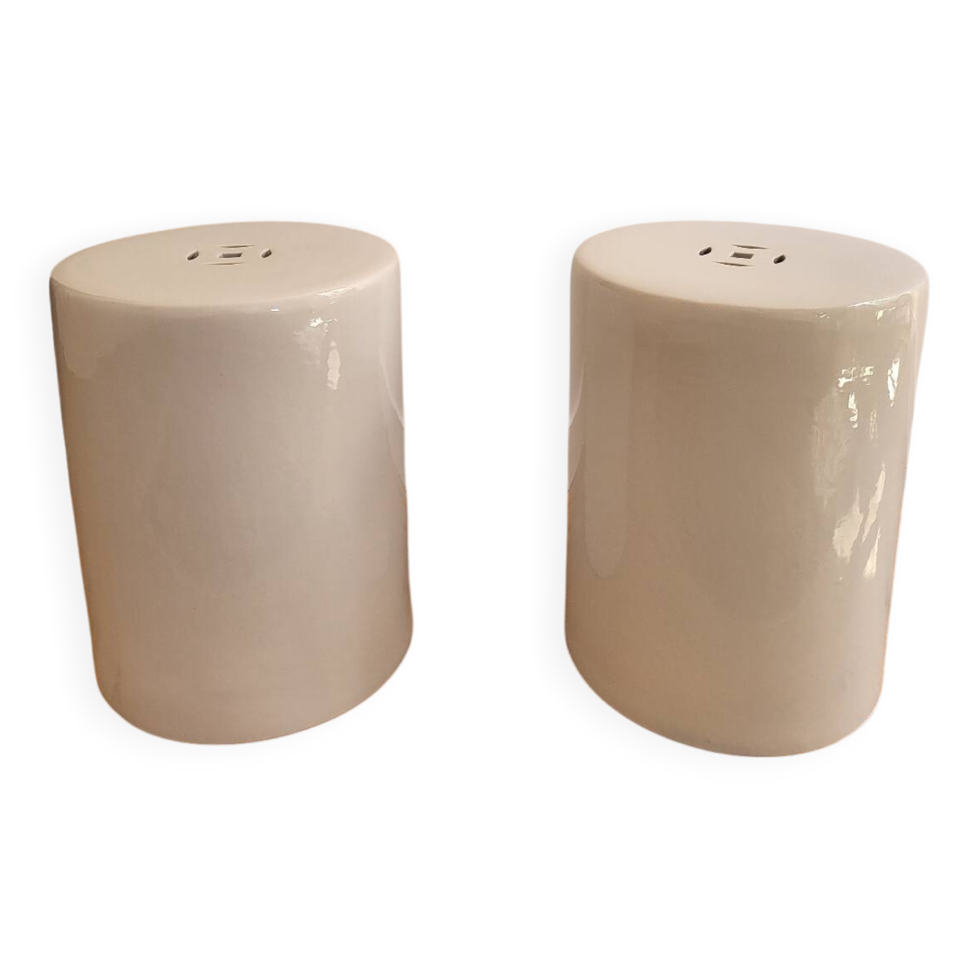2 ceramic side tables, AMPM