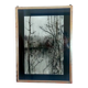 Painting signed gantner (bernard, 1928-2018) – watercolored chinese ink, lake landscape