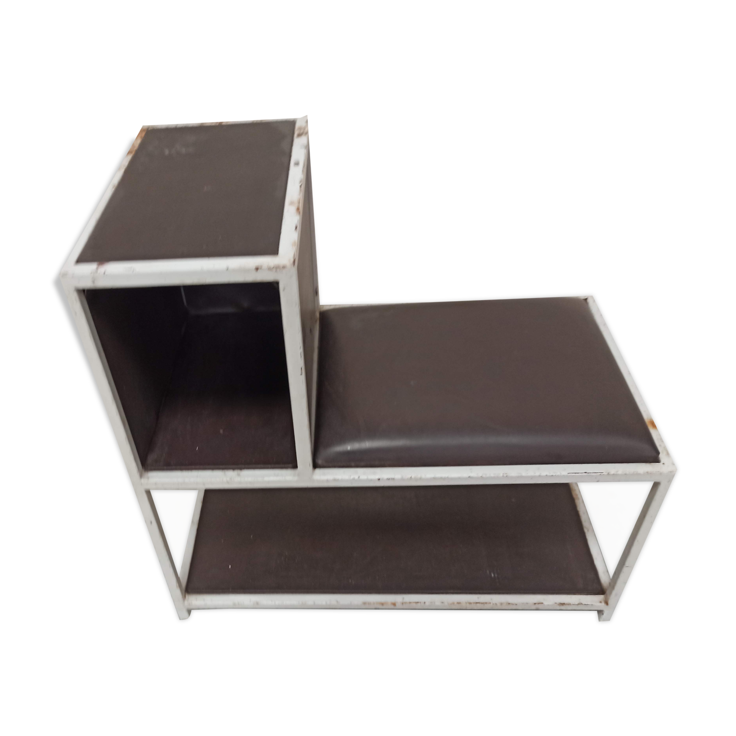 Professional furniture shoe store stool seat chair skai and iron
