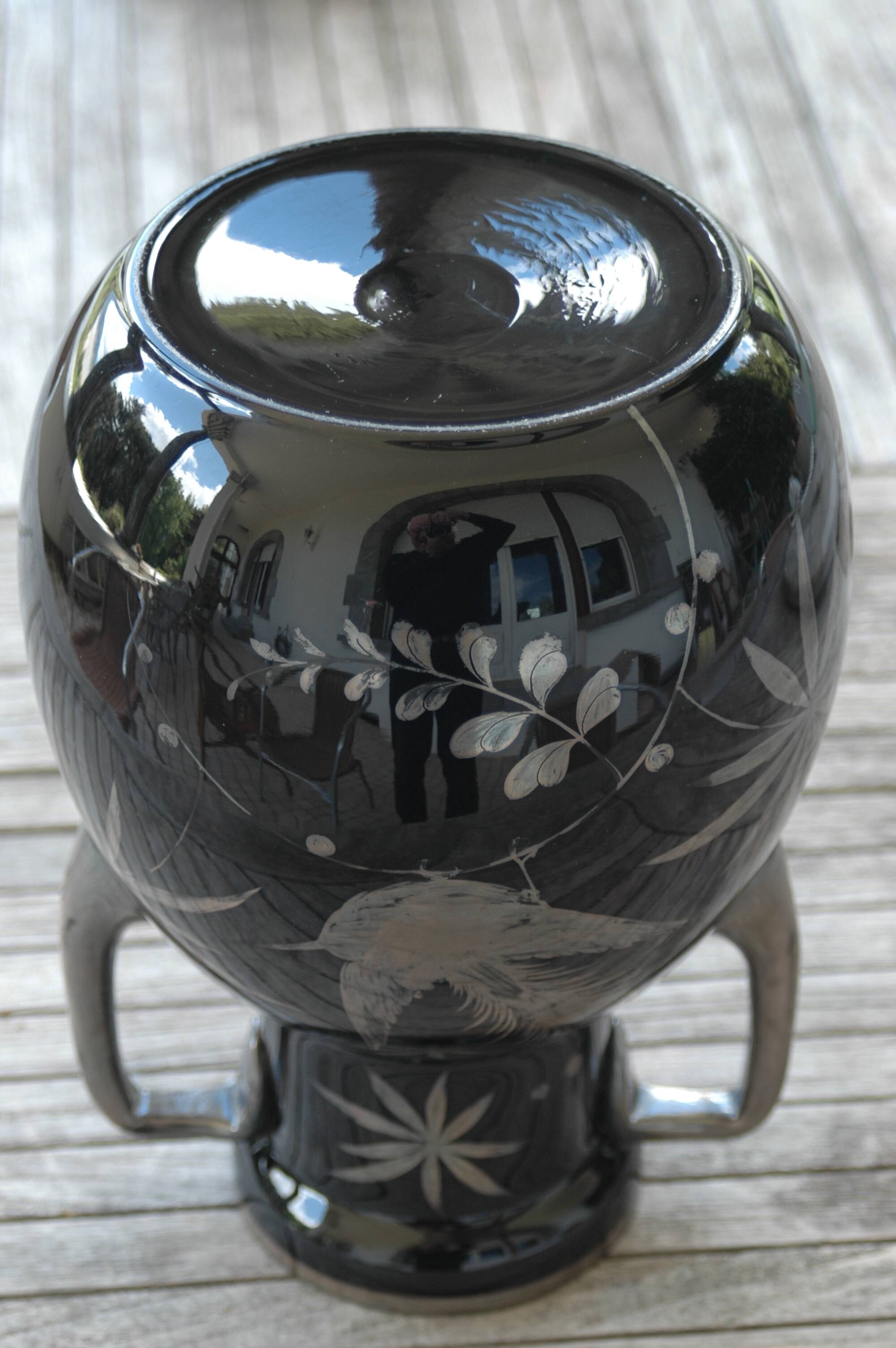 Art Deco vase signed HEM
