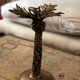 Bronze palm chandelier