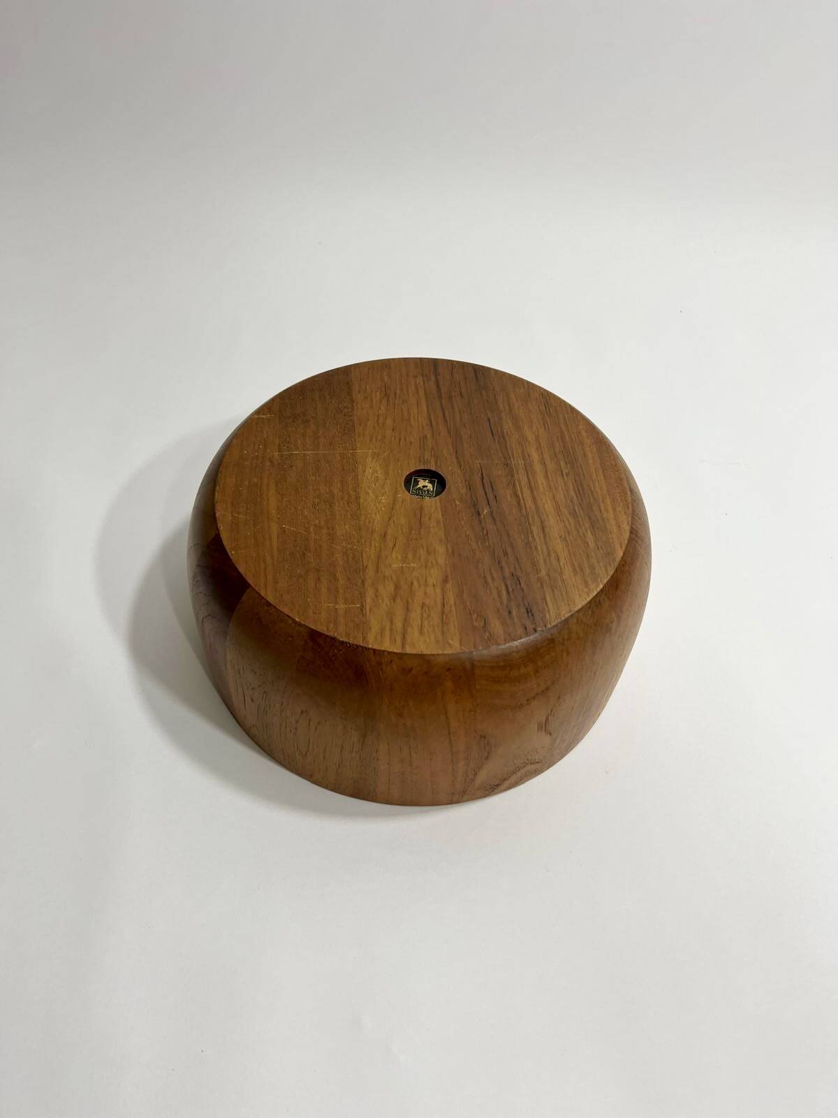 Large vintage Danish teak bowl, design Richard Nissen for Nissen Trævarefabrik Langaa 1960