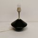 Pied de lampe Royal Copenhagen en verre noir pressé, modèle Astro