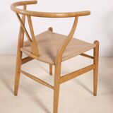 4x Hans J. Wegner CH24 Oak Wishbone Chair, 1980s
