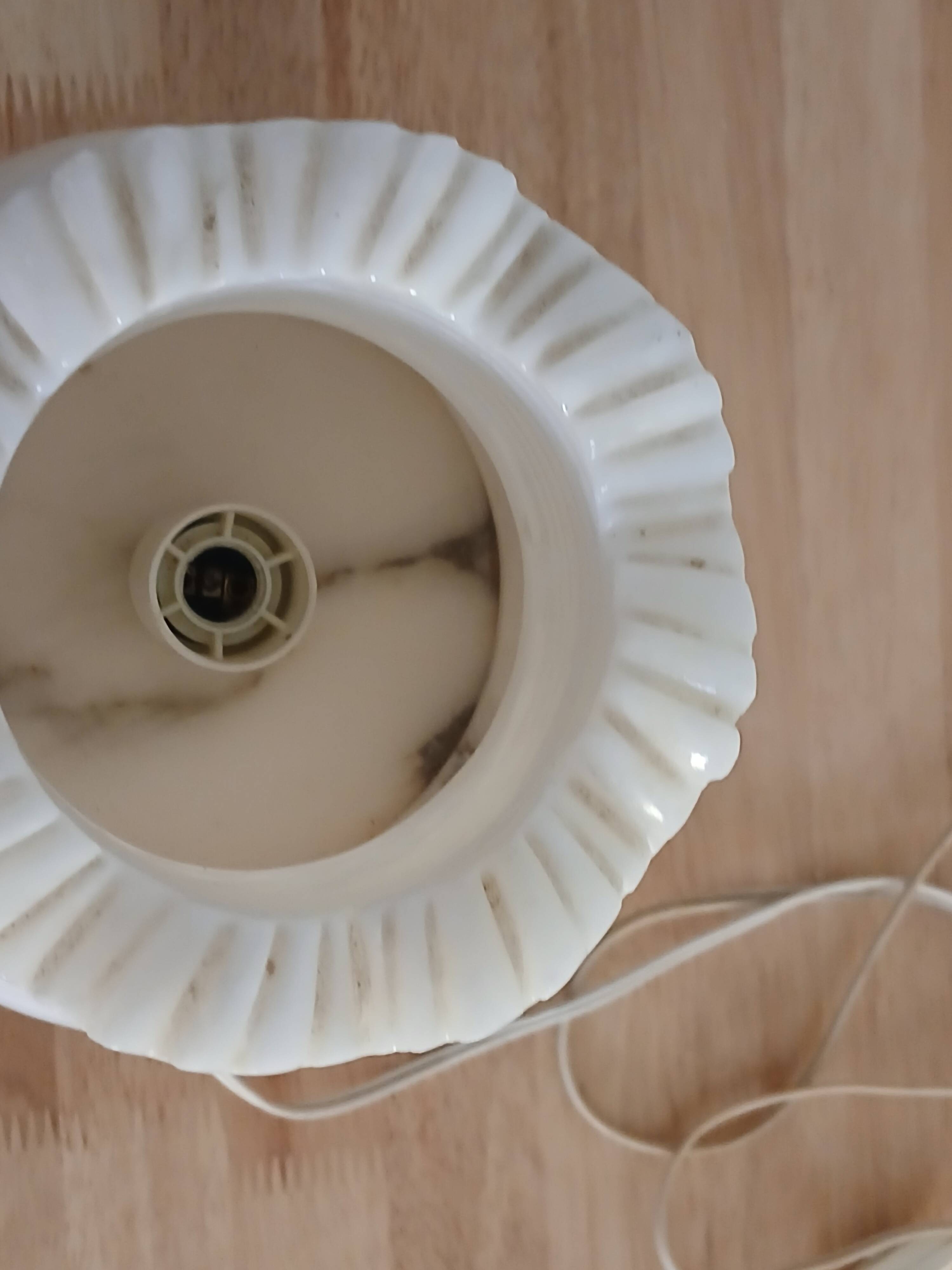 vintage alabaster marble lamp from the 50s-60s