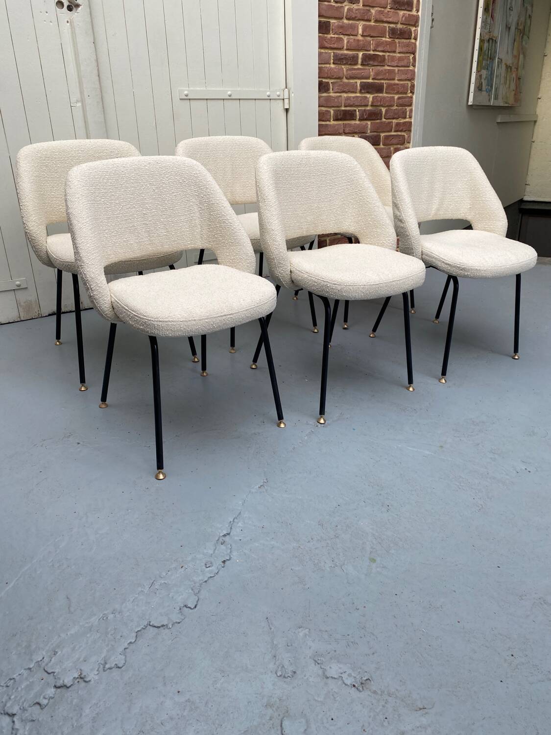 Set of 6 conference chairs