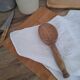 Vintage wooden butter spoon