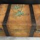 Vintage chest hand painted robinson treasure of the galleon