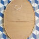 Oval vintage rattan mirror
