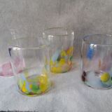 Lot of 4 murano glass cups