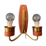 Danish teak wall lamp