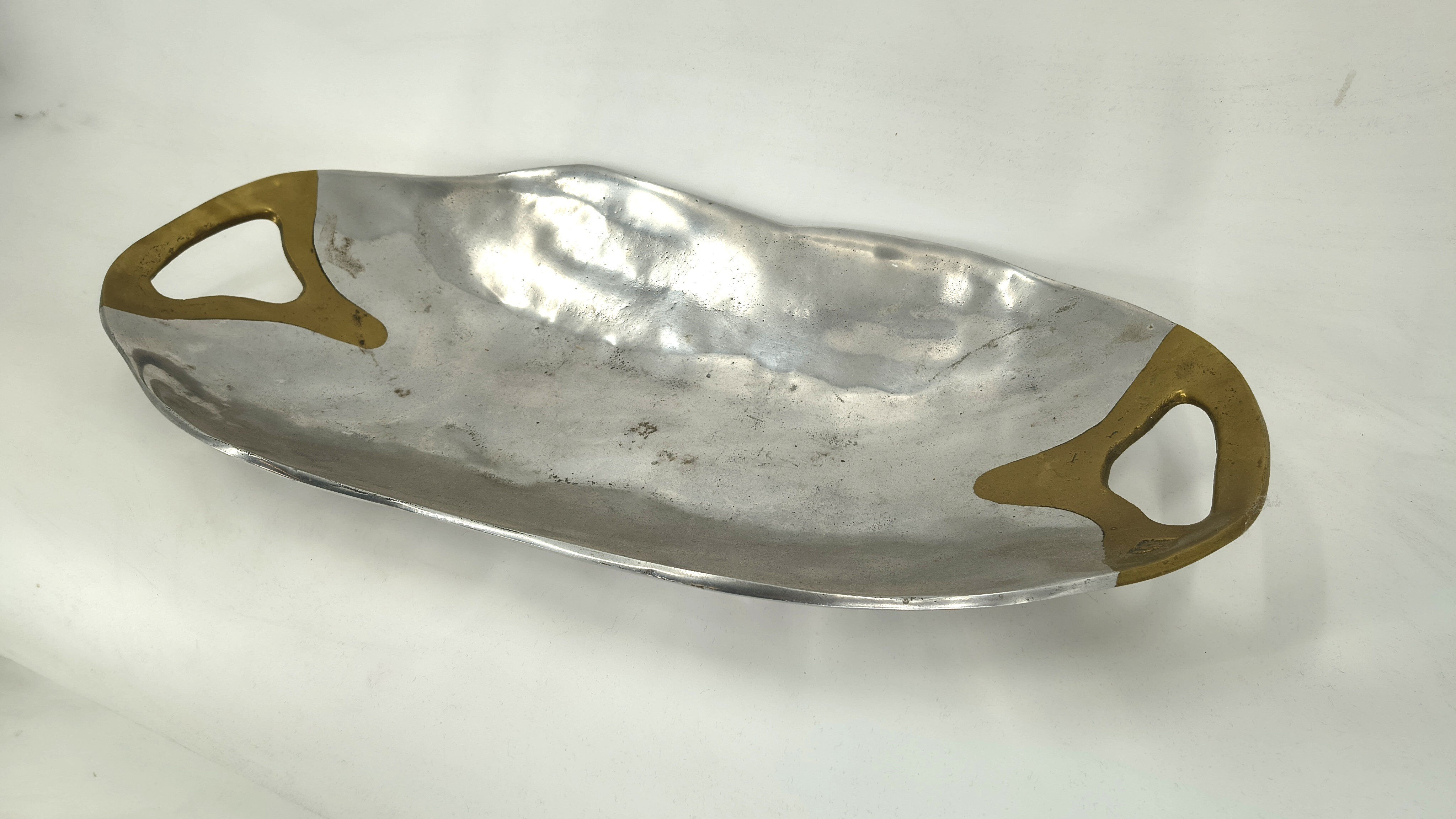 Brutalist design tray by David Marshall, 1970s